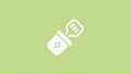 USB Flash Drive Icon on Green Background Royalty Free Stock Photo