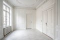 White empty interior with a white door Royalty Free Stock Photo