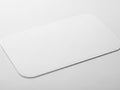 Minimalist white laptop on table Royalty Free Stock Photo