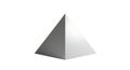 Minimalist White Pyramid Geometric Study Royalty Free Stock Photo