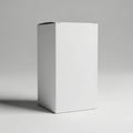 Minimalist white rectangular box with clean edges and subtle shadow Royalty Free Stock Photo