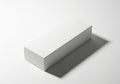Minimalist white rectangular box with dramatic shadow Royalty Free Stock Photo