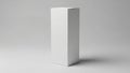 Minimalist white rectangular box placed against a plain background Royalty Free Stock Photo