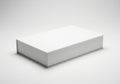 Minimalist white rectangular box on plain background isolated on white background Royalty Free Stock Photo