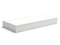 Minimalist white rectangular box on plain background Royalty Free Stock Photo