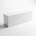 Minimalist white rectangular box on plain background Royalty Free Stock Photo