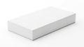 Minimalist white rectangular box on plain background Royalty Free Stock Photo