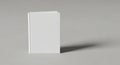 Minimalist white rectangular box product mockup clean studio shot subtle shadow Royalty Free Stock Photo