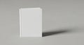 Minimalist white rectangular box product mockup clean studio shot subtle shadow Royalty Free Stock Photo