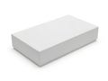 Minimalist white rectangular box on surface Royalty Free Stock Photo