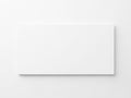 Minimalist white rectangular object against a white background Royalty Free Stock Photo