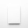 Minimalist white rectangular object against neutral background Royalty Free Stock Photo