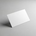 Minimalist white rectangular object against a neutral background Royalty Free Stock Photo