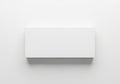 Minimalist white rectangular object against a plain background Royalty Free Stock Photo