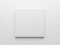 A minimalist white rectangular object against a plain white background. isolated on white background Royalty Free Stock Photo