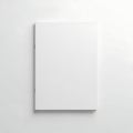 Minimalist white rectangular object against a plain background Royalty Free Stock Photo