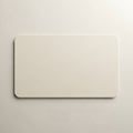 Minimalist white rectangular object against a plain background Royalty Free Stock Photo