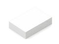 Minimalist white rectangular object isolated on white background Royalty Free Stock Photo