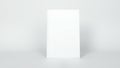 Minimalist white rectangular object on a light gray background Royalty Free Stock Photo
