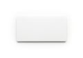 Minimalist white rectangular object placed on a plain background Royalty Free Stock Photo