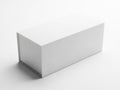 Minimalist white rectangular object on plain background Royalty Free Stock Photo