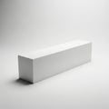 Minimalist white rectangular object on plain background Royalty Free Stock Photo