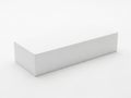 Minimalist white rectangular object on plain background Royalty Free Stock Photo