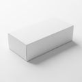 Minimalist white rectangular object on plain background Royalty Free Stock Photo