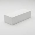 Minimalist white rectangular object on plain background Royalty Free Stock Photo