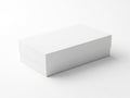 Minimalist white rectangular object on plain background Royalty Free Stock Photo