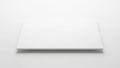 Minimalist white rectangular object on a plain white background Royalty Free Stock Photo
