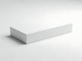 Minimalist white rectangular object on plain background Royalty Free Stock Photo