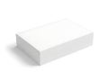 Minimalist white rectangular object on plain background Royalty Free Stock Photo