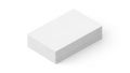 Minimalist white rectangular object resembling a simple box or block Royalty Free Stock Photo