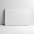 Minimalist white rectangular object resting on a plain surface Royalty Free Stock Photo