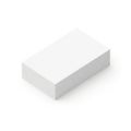 A minimalist white rectangular object with a smooth surface and soft edges Royalty Free Stock Photo