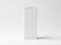 Minimalist white rectangular object standing on a plain surface Royalty Free Stock Photo