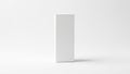 Minimalist white rectangular object standing on a plain surface Royalty Free Stock Photo