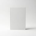 A minimalist white rectangular object standing upright against a plain background Royalty Free Stock Photo