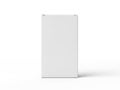 A minimalist white rectangular object standing upright against a plain light background Royalty Free Stock Photo