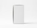 A minimalist white rectangular object standing upright against a plain light-colored background Royalty Free Stock Photo