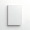Minimalist white rectangular object standing upright on a plain surface Royalty Free Stock Photo
