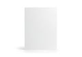 Minimalist white rectangular object standing upright on a plain surface Royalty Free Stock Photo