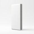 Minimalist white rectangular object with a subtle gradient shadow Royalty Free Stock Photo