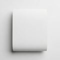 Minimalist white rectangular object with subtle shadow against plain background Royalty Free Stock Photo