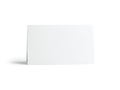 Minimalist white rectangular object with subtle shadow on a white background Royalty Free Stock Photo