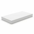 Minimalist white rectangular object with subtle shadow effect on plain background Royalty Free Stock Photo