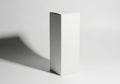 Minimalist white rectangular prism with dramatic shadow Royalty Free Stock Photo