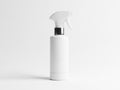 Minimalist white spray bottle against plain background Royalty Free Stock Photo