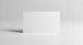 Minimalist White Square Card on a Light Gray Background with Shadow Royalty Free Stock Photo